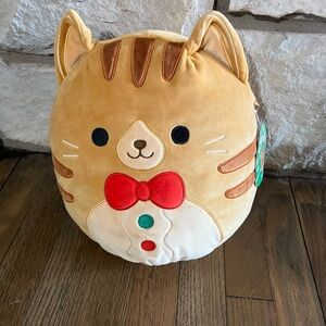 Squishmallows "Jones the Gingerbread Cat" plush toy-NWT